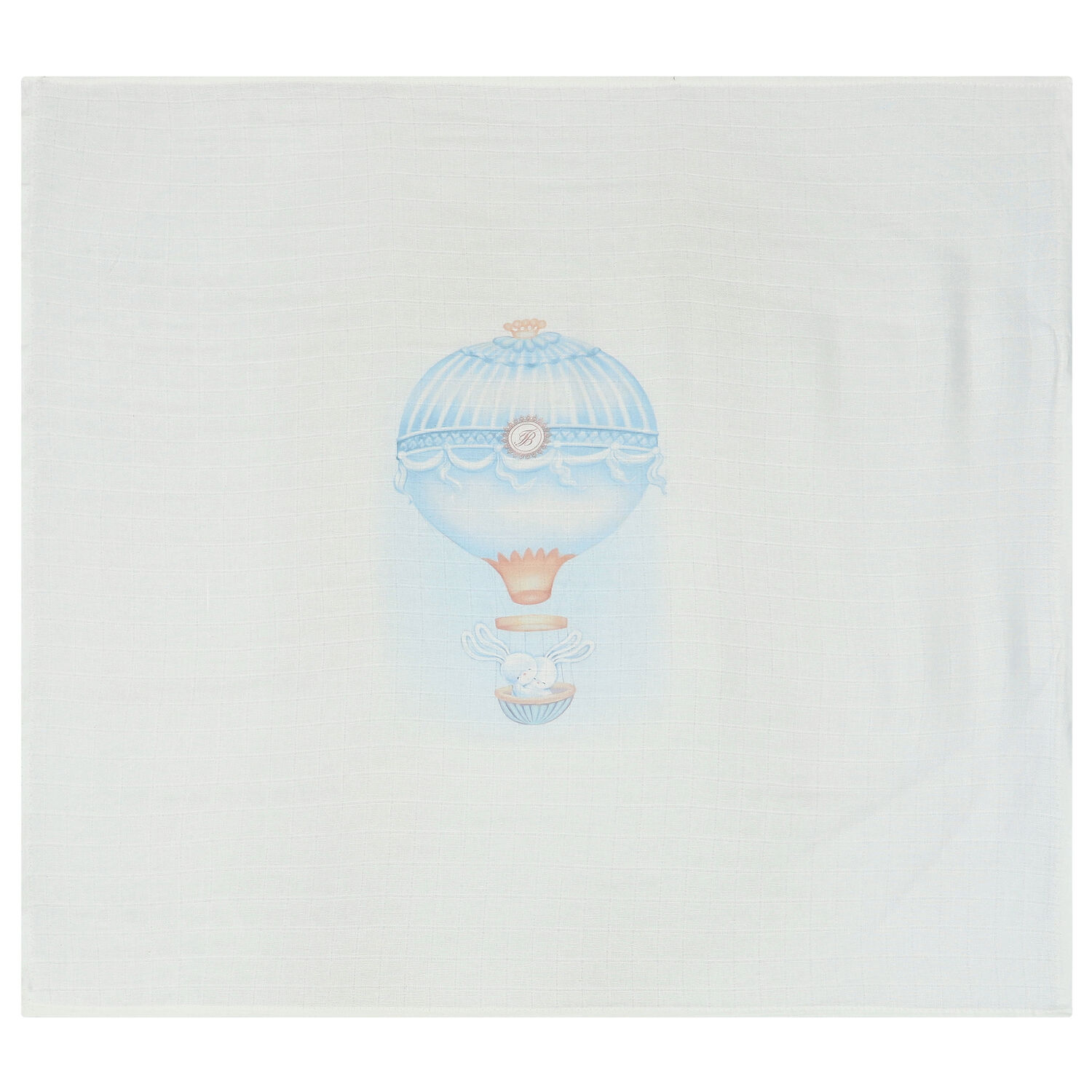Baby Boys White & Blue Muslin Swaddles (3-Pack), 2, hi-res